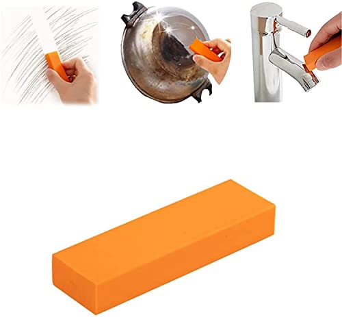 Endxedio Stainless Steel Decontamination Artifact Eraser, Limescale Eraser Orange, Rubber Rust Eraser, Household Kitchen Cleaning Tools, for Steel Stainless Surface (1pcs) von Endxedio