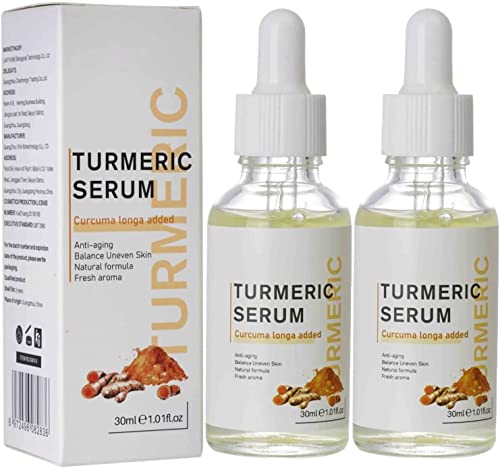 Endxedio Turmeric Dark Spot Corrector Serum,Turmeric Repair Face Serum,Turmeric Lemon Oil Skin Glow to Lightening Acne,Bright Skin Dark Spot Corrector Face Whitening Serum (2pcs) von Endxedio