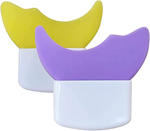 Multifunction Eye Makeup Auxiliary Guard Tool,Makeup Cosmetic Eyelash Tool,Eye Makeup Aid Protector,Professional Eyeshadow Shields for Eye Makeup (Yellow+Purple) von Endxedio