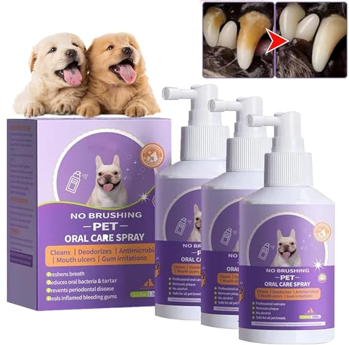Endyniner Zahnreinigungsspray für Hunde und Katzen, Haustier-Mundspray, reinigt die Zähne, Haustier-Atem-Erfrischer, Spray, Pflegespray zur Beseitigung von Mundgeruch, zielt auf Zahnstein und Plaque Endyniner Zahnreinigungsspray für Hunde und Katzen, Haustier-Mundspray, reinigt die Zähne, Haustier-Atem-Erfrischer, Spray, Pflegespray zur Beseitigung von Mundgeruch, zielt auf Zahnstein und Plaque von Endyniner