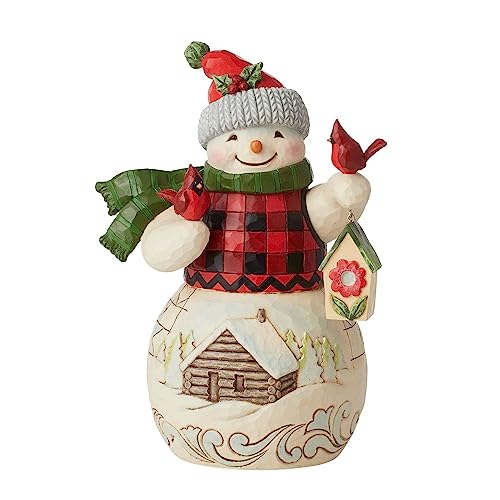 Schneemann mit Vogelhaus von Enesco