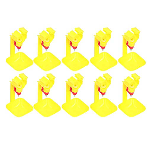 10Pcs Chicken Nipple Drinker with 20ml Cup | Integrated Automatic Drinking Bowl for Poultry Accessory and Chicken Coop 10Pcs Chicken Nipple Drinker with 20ml Cup | Integrated Automatic Drinking Bowl for Poultry Accessory and Chicken Coop von Enforose