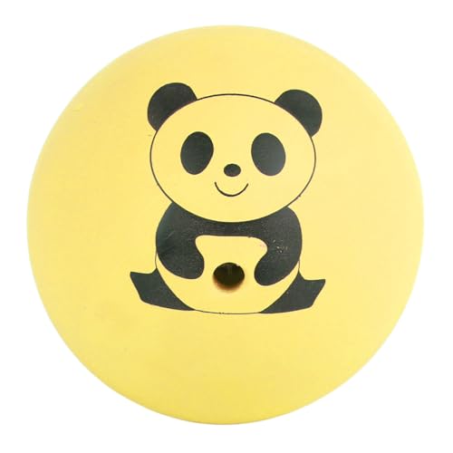 Enforose 1PCS quietschende Hundespielzeugbälle, Latex, bissfest, interaktive, Glatte Sportbälle, Sets, interaktives Apportierspielzeug für Welpen, kleine Haustiere, Hunde, 5,1 cm (Yellow) von Enforose