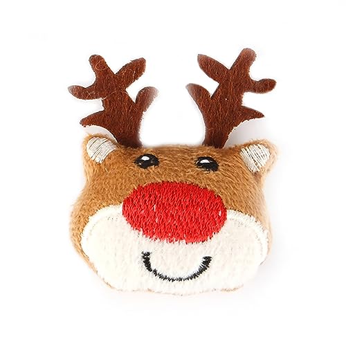 Enforose Quietschspielzeug für Hunde, weiches Plüschtier, Weihnachtsthema, Bezauberndes, feines Nähen, bissfestes Stofftier für Haustiere, um sie zu beschäftigen (Type 3) von Enforose