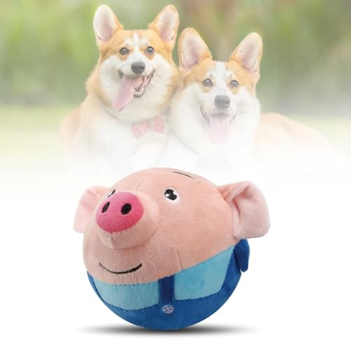 Enitmor Interaktives Hundespielzeug, 2025 Aktives Bewegendes Haustier-Plüschtier, Magic Ball für Hunde, Hundeball Sprechendes und Wiederholendes Lustiges Stofftier (B) von Enitmor