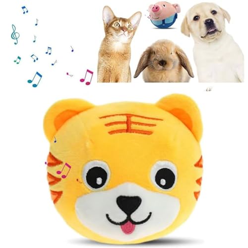 Enitmor Interaktives Hundespielzeug, 2025 Aktives Bewegendes Haustier-Plüschtier, Magic Ball für Hunde, Hundeball Sprechendes und Wiederholendes Lustiges Stofftier (F) von Enitmor