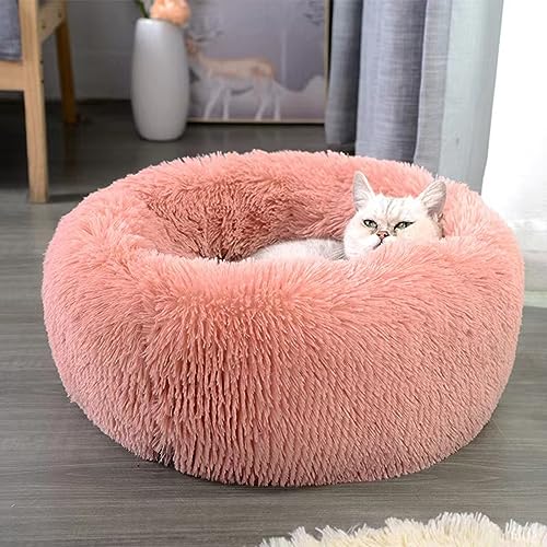 Enjamoy Hundebett Flauschig Donut Plüsch Katzenbett Hundekissen, Waschbar Rund Hundebetten für Kleine, Mittelgroße Hunde Katzen, Rosa 50cm Enjamoy Hundebett Flauschig Donut Plüsch Katzenbett Hundekissen, Waschbar Rund Hundebetten für Kleine, Mittelgroße Hunde Katzen, Rosa 50cm von Enjamoy