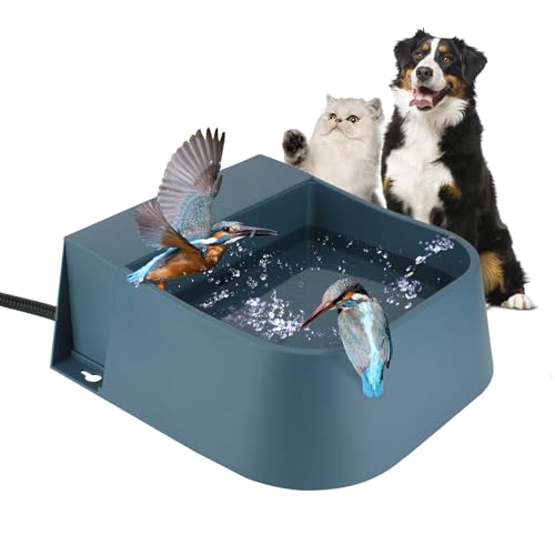 Enjoying Beheizter Futternapf für Haustiere, automatische Wasserbefüllung, intelligente Temperatur-/Füllstandskontrolle, Automatischer Wasserspender für Hunde, Katzen, Hühner, Kaninchen(2L) von Enjoying