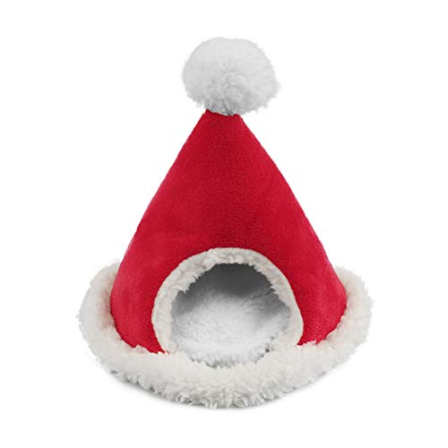 Enkomy Weihnachten Hamsternest, Warm Fleece Kleines Haustier Bett Hamster Tiny House für Meerschweinchen niederländische Schwein Eichhörnchen Sugar Glider Hedgehog Enkomy Weihnachten Hamsternest, Warm Fleece Kleines Haustier Bett Hamster Tiny House für Meerschweinchen niederländische Schwein Eichhörnchen Sugar Glider Hedgehog von Enkomy