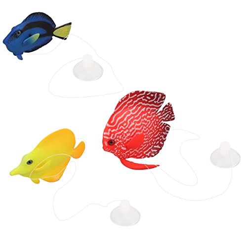 Entatial Gefälschter Clownfisch, leicht zu reinigender schwimmender Clownfisch aus glänzendem Silikon für Aquarien von Entatial