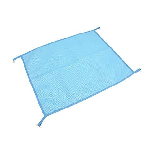 Entatial Haustier-Hängebett, Polyester-Gewebe-Haustierkäfig-Schaukel-Hängematte Bequeme Mehrzweck-Kühlung für Meerschweinchen für Katzen für den Sommer blaues Netz-M Entatial Haustier-Hängebett, Polyester-Gewebe-Haustierkäfig-Schaukel-Hängematte Bequeme Mehrzweck-Kühlung für Meerschweinchen für Katzen für den Sommer blaues Netz-M von Entatial