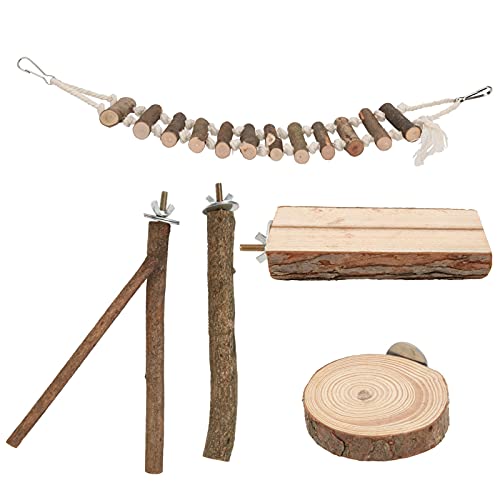 Entatial Vogel-Sitzstangen-Set aus Holz, fünf Vogel-Sitzstangen-Plattform-Set Vögel rutschen Nicht leicht Sicher für Haustiere für Vögel für Papageien für Zuhause für draußen Entatial Vogel-Sitzstangen-Set aus Holz, fünf Vogel-Sitzstangen-Plattform-Set Vögel rutschen Nicht leicht Sicher für Haustiere für Vögel für Papageien für Zuhause für draußen von Entatial