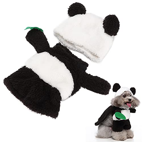 Lustige Hunde-Weihnachtskleidung, Panda-Haustier-Halloween-Kostüm, weiches Material, einfach zu tragen für Partys zu Halloween zu Weihnachten(XL) von Entatial