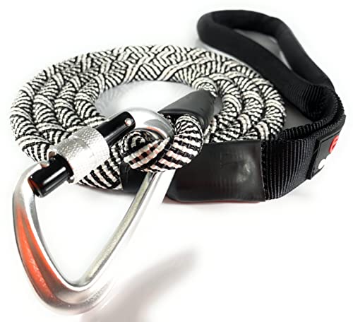 Hundeleine mit Karabinerverschluss, robuste Seilleine für große und mittelgroße Hunde, reflektierend, mit starkem Clip und gepolstertem Griff für Spaziergänge, Wandern, Laufen, Training, 1,8 m (weiß) Hundeleine mit Karabinerverschluss, robuste Seilleine für große und mittelgroße Hunde, reflektierend, mit starkem Clip und gepolstertem Griff für Spaziergänge, Wandern, Laufen, Training, 1,8 m (weiß) von Enthusiast Gear