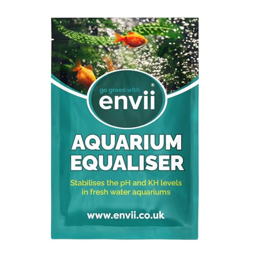 Envii Aquarium Equaliser – pH Wert Senker Aquarium – Wasseraufbereitung für Aquarien – pH Aquarium – Behandelt 500 Liter PH Puffer und Stabilisator Envii Aquarium Equaliser – pH Wert Senker Aquarium – Wasseraufbereitung für Aquarien – pH Aquarium – Behandelt 500 Liter PH Puffer und Stabilisator von Envii