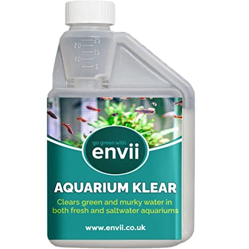 Envii Aquarium Klear – Bakterien Aquarium Wasserklärer – Gegen Trübes, Grünes Wasser Behandelt 4000 Liter von Envii