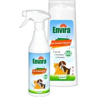Envira Anti-Parasiten-Set für Hunde & Katzen - Schutz vor Zecken, Flöhen & Larven von Envira