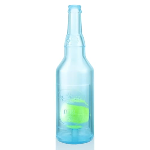 Enwye Unzerstörbares Hundekauspielzeug mit Ball-Sound-Flasche für den Innen- und Außenbereich, um die Energie Ihres Hundes loszuwerden von Enwye