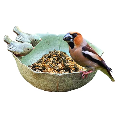 Eoixuqba 16 x 16 x 8 cm Vogelfutterspender aus Keramik für den Garten, Keramik-Vogeltränke, Vogeltränke, Retro-Finish, Lebensmittelbehälter, Halter, Obstteller für Garten, Aquarium, Hinterhof, Außen Eoixuqba 16 x 16 x 8 cm Vogelfutterspender aus Keramik für den Garten, Keramik-Vogeltränke, Vogeltränke, Retro-Finish, Lebensmittelbehälter, Halter, Obstteller für Garten, Aquarium, Hinterhof, Außen von Eoixuqba