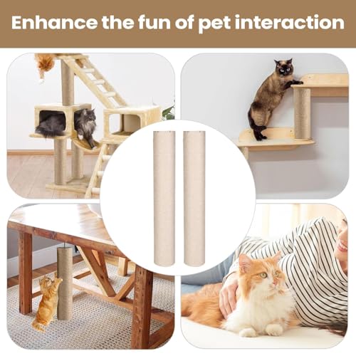 Eoixuqba Für Katze | Sisal Kratzbrett - Interaktives Spielzeug Mit Schraublöchern Für Kätzchen Welpe Kaninchen Hund Kleine Haustiere Indoor Aktivität Entspannung von Eoixuqba