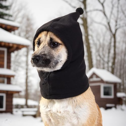Eoixuqba Hunde-Snood-Kopfwickel, ruhige Ohren für Hunde,Lärmschutz-Hundemützen für den Winter | Dicker und Warmer Wintermützen-Hundeohrschutz zum Wandern und Camping von Eoixuqba
