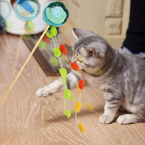 Eoixuqba Katzenangel,Spielzeug Gegen Langeweile Für Kätzchen Mit Lutscherform - Spiel Bewegung Langeweile Reduzieren Angel mit Glöckchen für Katzen Zuhause drinnen draußen Eoixuqba Katzenangel,Spielzeug Gegen Langeweile Für Kätzchen Mit Lutscherform - Spiel Bewegung Langeweile Reduzieren Angel mit Glöckchen für Katzen Zuhause drinnen draußen von Eoixuqba