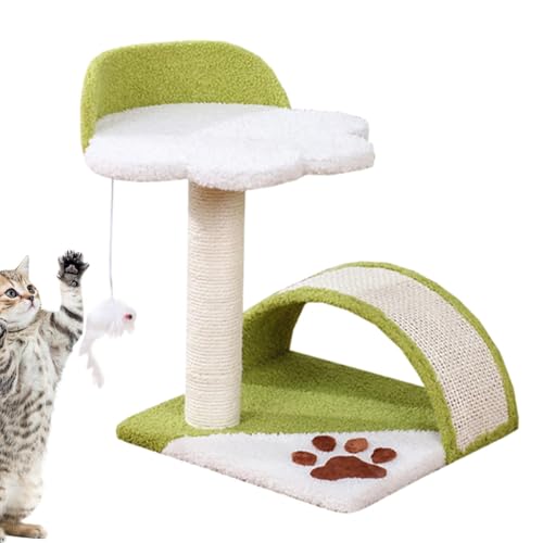 Eoixuqba Kratzbaum für kleine Katzen, lustiges Katzenspielzeug, Sisal-Katzenbaumturm mit Krallenschleifen und Katzenspielzeug für Kätzchen Eoixuqba Kratzbaum für kleine Katzen, lustiges Katzenspielzeug, Sisal-Katzenbaumturm mit Krallenschleifen und Katzenspielzeug für Kätzchen von Eoixuqba