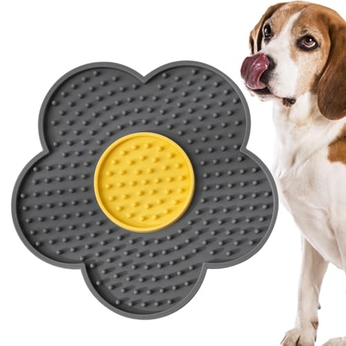 Leckmatte in Blumenform, 15 cm große Leckmatte für Haustiere, langsames Lecken für Katzen in Blumenform, langsame Fütterungsmatte für Katzen, langsames Füttern, Leckmatte für langsames Füttern, von Eoixuqba