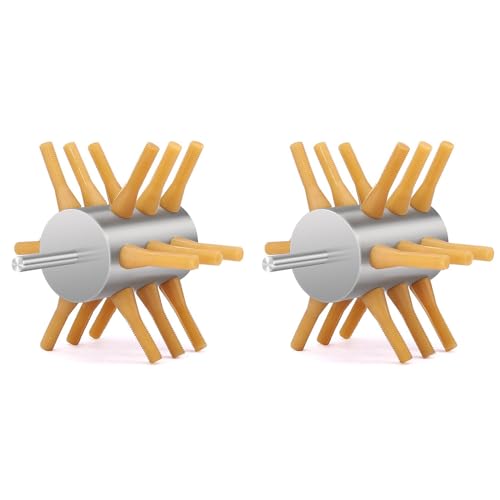 Eoslcusmvl 2X HüHnerzupfer-Bohraufsatz, Edelstahl-HüHnerzupfer, 18-Finger-HüHnerfeder-Entfernungszupfermaschine von Eoslcusmvl