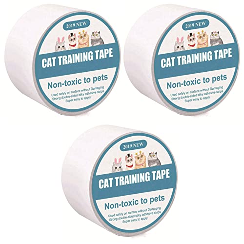 Eoslcusmvl 3 STK 3Mx6.35cm MöBelschutz Cat Scratch Protector Anti-Scratch-Klebebandrolle Cat Scratch Prevention Klarer Aufkleber von Eoslcusmvl