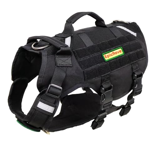 EpicRove Hundegeschirr für mittelgroße & große Hunde – Modell RoveVest Air, leicht & atmungsaktiv, verstellbar, ideal für Spaziergänge, Wandern & Outdoor-Abenteuer (L) von EpicRove