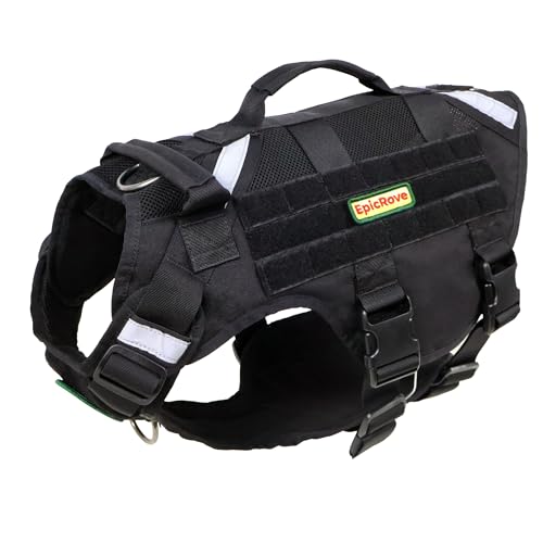 EpicRove Hundegeschirr für mittelgroße & große Hunde – Modell RoveVest Air, leicht & atmungsaktiv, verstellbar, ideal für Spaziergänge, Wandern & Outdoor-Abenteuer von EpicRove