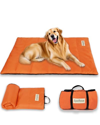 EpicRove RovePad Base – wasserdichte Hundematte 110×68 cm, rutschfest & Waschbar, Kratzfeste Outdoor Matte für Große Hunde & Katzen, Reise & Camping von EpicRove