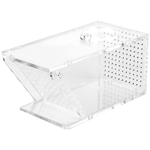 Acryl-Krabbenfischfalle – Mini Süßwasser-Fangbox für Aquarienkrebse, Einwegtür, transparent für einfache Beobachtung, ideal zum Schutz von kleinen Fischen und Garnelen, 5,1 x 2,4 x 2,4 Zoll Acryl-Krabbenfischfalle – Mini Süßwasser-Fangbox für Aquarienkrebse, Einwegtür, transparent für einfache Beobachtung, ideal zum Schutz von kleinen Fischen und Garnelen, 5,1 x 2,4 x 2,4 Zoll von Epicover