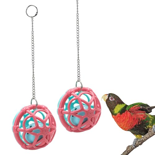2 Stück Vogelglocken Vogelspielzeug 10cm Durchmesser Wellensittich Spielzeug Vogelkäfig Zubehör Wellensittich Zubehör für Vögel Nymphensittiche Sittiche kleine und mittelgroße Vögel (10cm) von Episkey