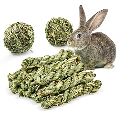 Episkey Kauspielzeug für Kaninchen, natürliches Timothy Gras, Heuball, Häschen, Backenzägel, Gras, Spielzeug für Kleintiere, Spiel, Kauspielzeug für Kaninchen, Hamster, Chinchilla, 12 Stück Episkey Kauspielzeug für Kaninchen, natürliches Timothy Gras, Heuball, Häschen, Backenzägel, Gras, Spielzeug für Kleintiere, Spiel, Kauspielzeug für Kaninchen, Hamster, Chinchilla, 12 Stück von Episkey