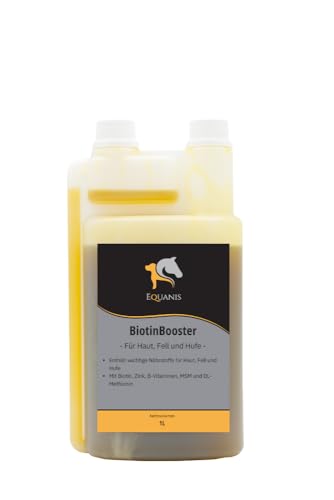 Equanis BiotinBooster - Flüssiges Biotin, Zink und MSM zur Unterstützung des Haut- Fell- und Hornstoffwechsels von Equanis