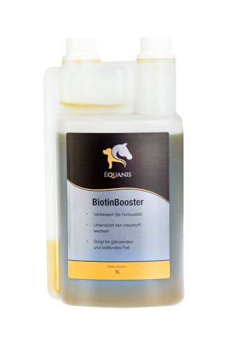 Equanis BiotinBooster - Flüssiges Biotin, Zink und MSM zur Unterstützung des Haut- Fell- und Hornstoffwechsels von Equanis