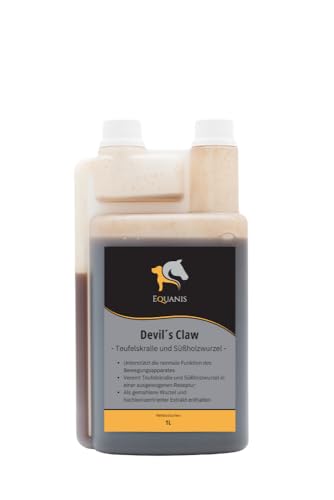 Equanis Devil´s Claw - Flüssige Teufelskralle für Pferde mit Süßholzwurzel als Magenschoner. Optimale Unterstützung der Gelenke von Equanis