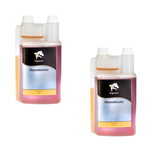Equanis VitaminBooster | 2 x 1L | Flüssige Vitamine für Pferde die zur Immunsystemstärkung beitragen können | Mit verschiedenen Vitaminen und Biotin für Pferde von Equanis