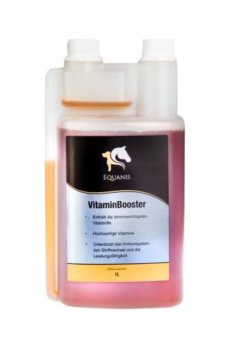 VitaminBooster - Flüssiger Vitaminsaft für Pferde. Bessere Versorgung mit Vitaminen zur Optimierung des Stoffwechsels von Equanis