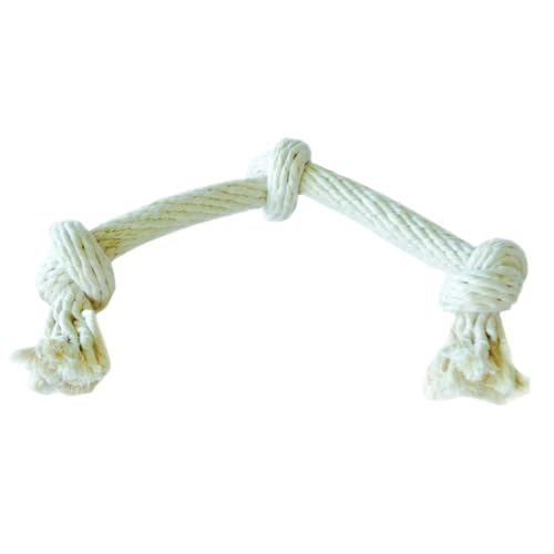 Equest Hundespielzeug Spirit - Spieltau mit 3 Knoten, Natur - M Equest Hundespielzeug Spirit - Spieltau mit 3 Knoten, Natur - M von Equest