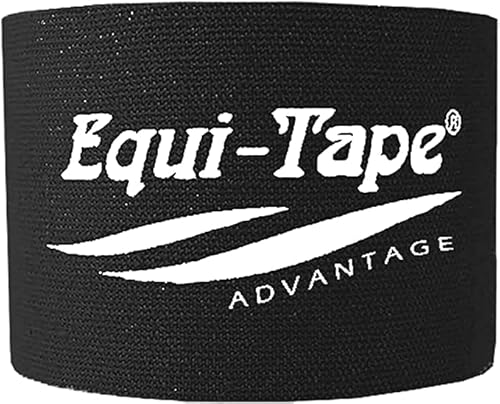 Equi-Tape Advantage, Kinesiologietape für Pferde, 5m x 5cm (schwarz) von Equi-Tape