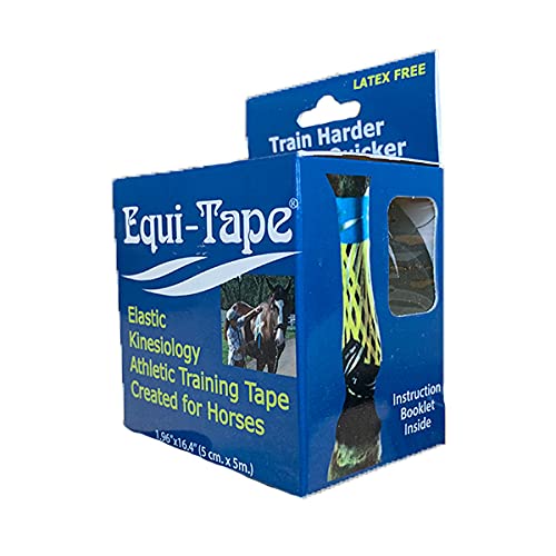 Equi-Tape Classic, Kinesiologie Tape für Pferde/Fell, 5mx5cm (schwarz) von Equi-Tape