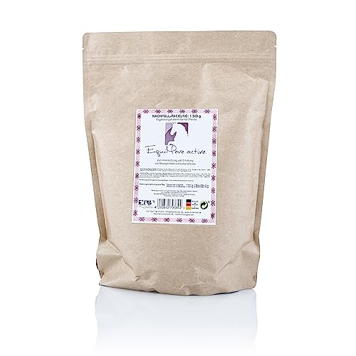 EquiMove Active Nachfüllpack (1,5 Kg) | Ergänzungsfuttermittel mit Teufelskralle, Weidenrinde, Artischocke und mehr | für Lebensfreude und Beweglichkeit von EquiMove