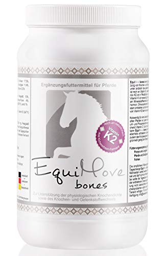EquiMove Bones (1,5 kg) | Vitamin K2 und D3, Kalzium und MSM | Premium Ergänzung für Pferde (1,5 KG) | für Knochen, Knorpel,65,ß Bindegewebe von EquiMove