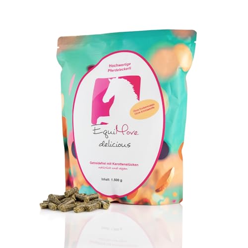 EquiMove Delicious (1,5 kg) - Apfel-Karotte Snack vom Tierarzt ohne künstliche Aromastoffe oder Zucker, ideal zur Belohnung von EquiMove