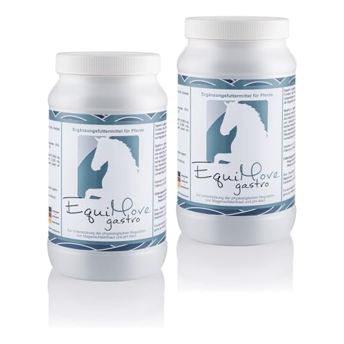 EquiMove Doppelpack | Gastro (2 x 1,5 kg) - Zur Unterstützung von Magen und pH-Wert | Mit Mineral-Algen (Lithothamnium) und Kamillenblüten-Extrakt von EquiMove