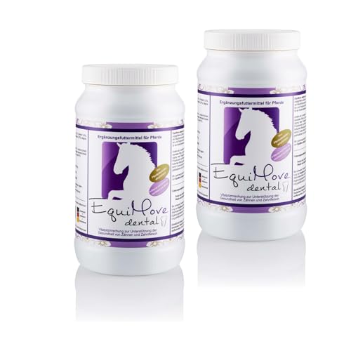 EquiMove Doppelpack | dental (2 x 1,5 kg) - Zur Unterstüzung und Optimierung der Maulhöhlengesundheit | Mit Vitamin C, Zink, Propolis und Reishi von EquiMove