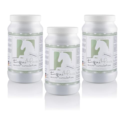 EquiMove Dreierpack | Micro Circulation (3 x 1,5 kg) - Ergänzungsfuttermittel zur Unterstützung von Blutfluss und Zirkulation | mit Jiaogulan, exklusivem Nattophil und Arginin von EquiMove
